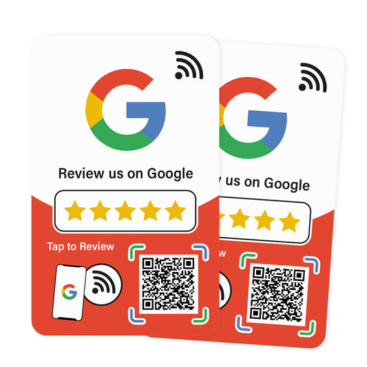 NFC Review Cards for Google (Double Sided)