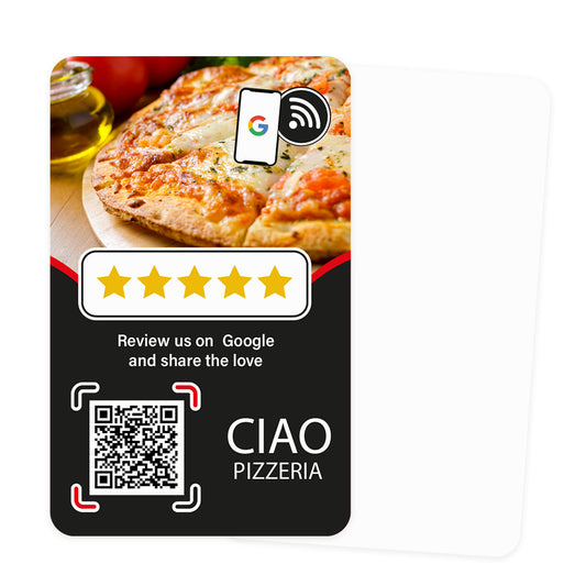 Fully Branded NFC Review Cards for Google  (Single Sided)